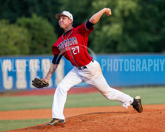 Sunbelt Baseball League West Division Wildcard Playoff Game, Phenix City Crawdads at Marietta Patriots.